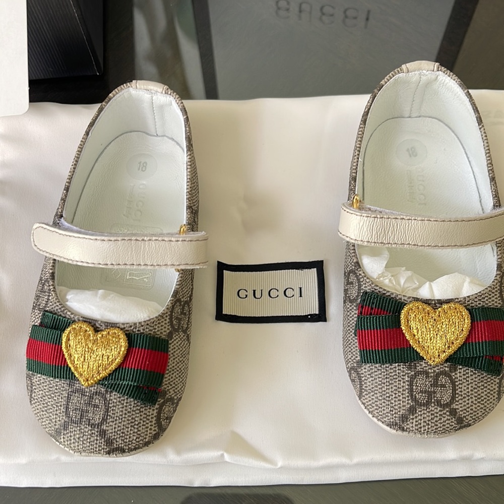 Authentic Gucci Baby Ballet Flat size:18months